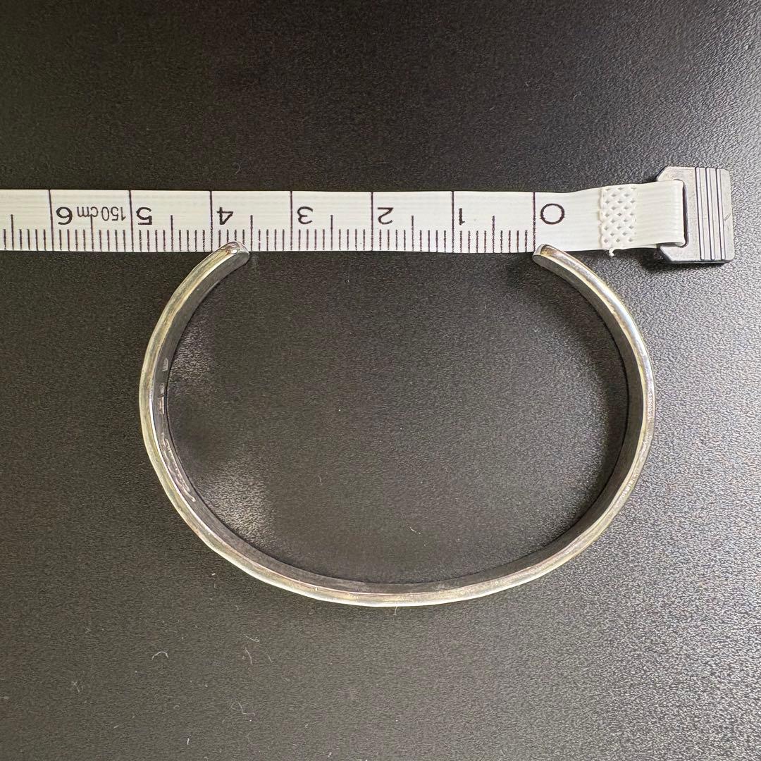 sterling silver スターリングシルバー　バングル　槌目