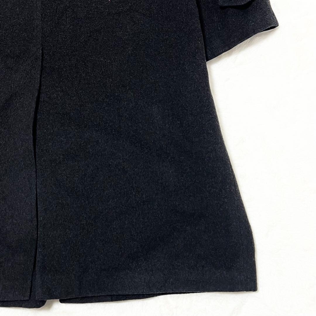 ブルックスブラザーズ✨️カシミヤ　マキシ丈　ロング　比翼　ステンカラーコート　希少