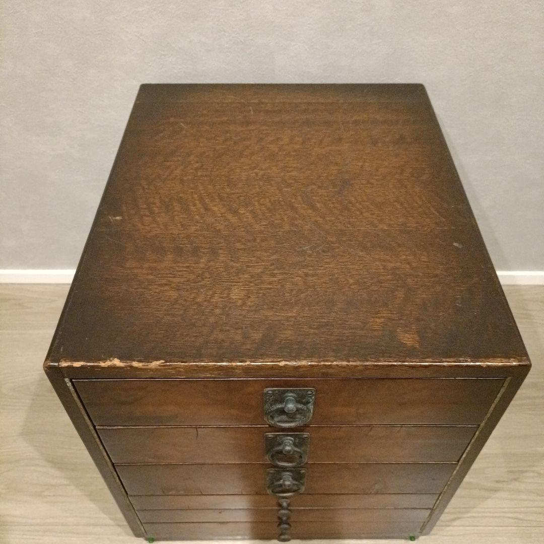 ビンテージスタイル　木製タンス 6段引き出し