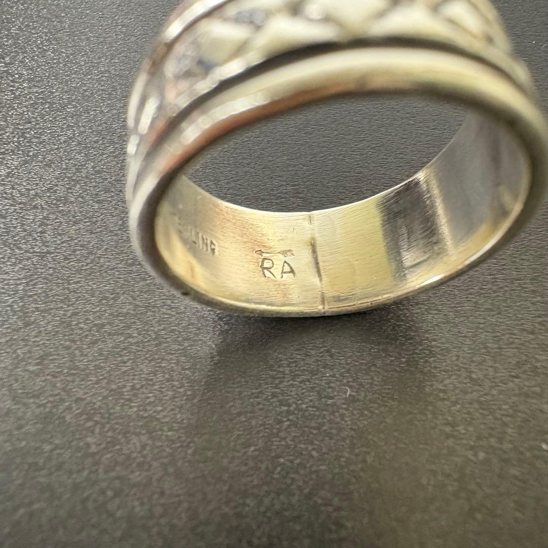 ナバホ　ブルースモーガン　リング　約15号　インディアンジュエリー