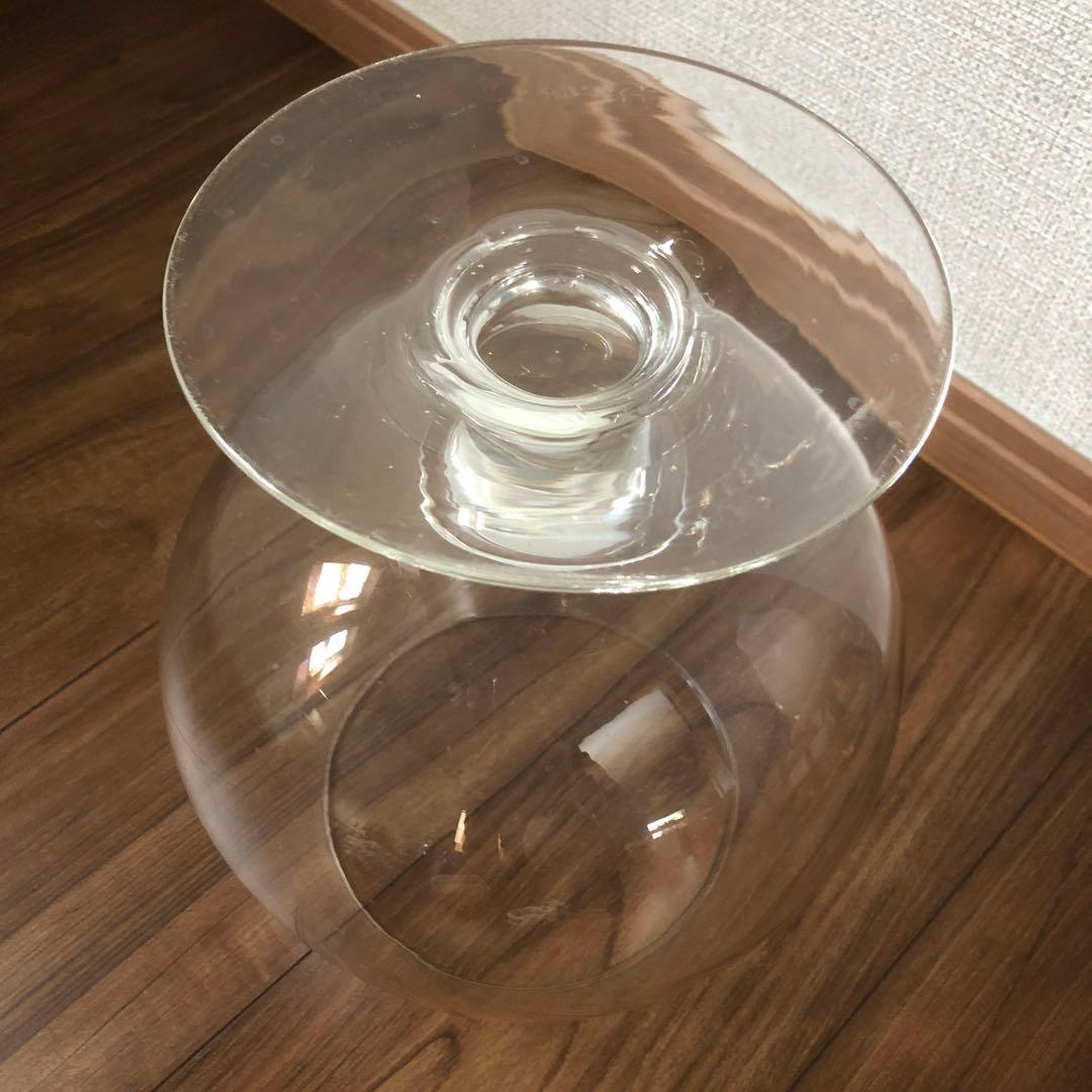 お値下げ　ガラス　花器　花瓶　水中花　テラリウム　金魚鉢　ガラスの器　オブジェ