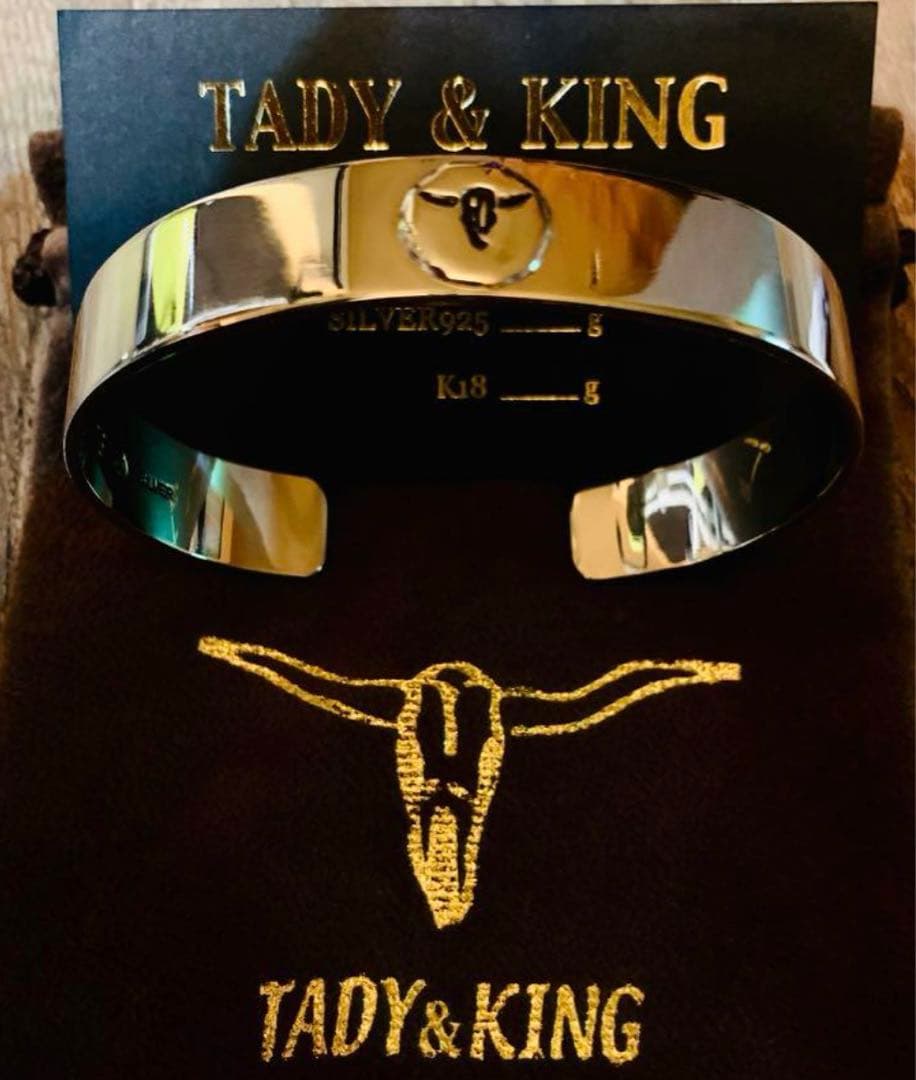 【M】tady&king 平打ちバングルロングホーン