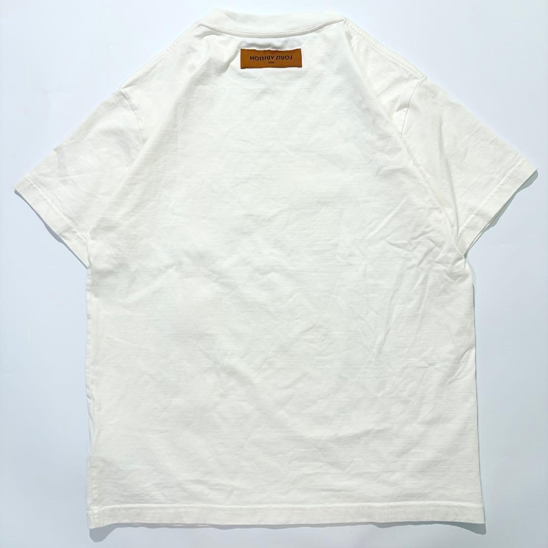【極美品】LOUIS VUITTON Tシャツ 半袖 エンボスロゴ アイボリー