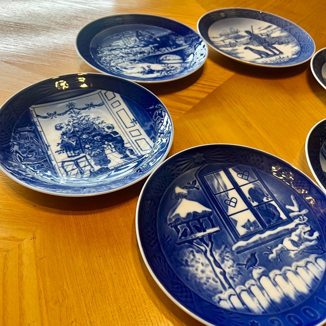 ⭐️美品✨希少品❗️ロイヤルコペンハーゲン/イヤープレート/ヴィンテージ6枚セット❗️