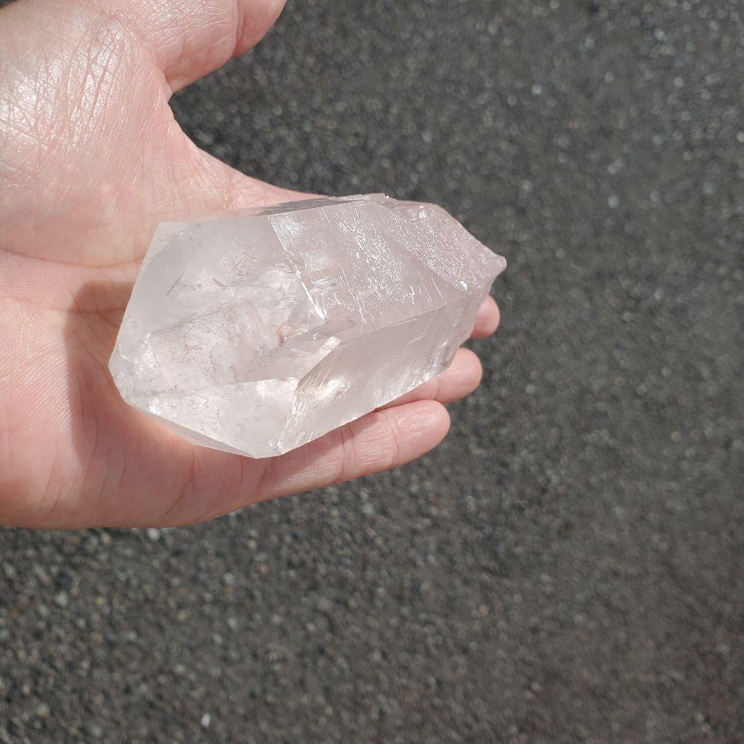 大きめ246.5g 幸運を呼ぶ虹水晶・ブラジル産 ポイント パワーストーン