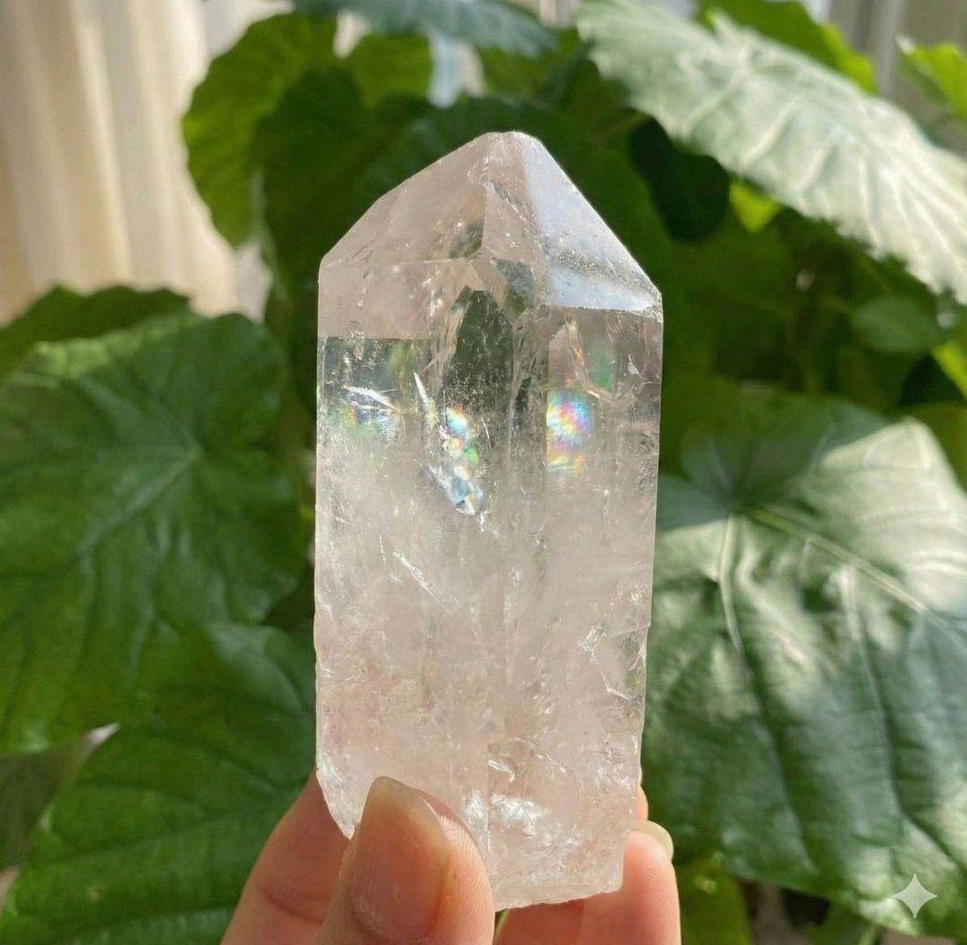 大きめ246.5g 幸運を呼ぶ虹水晶・ブラジル産 ポイント パワーストーン