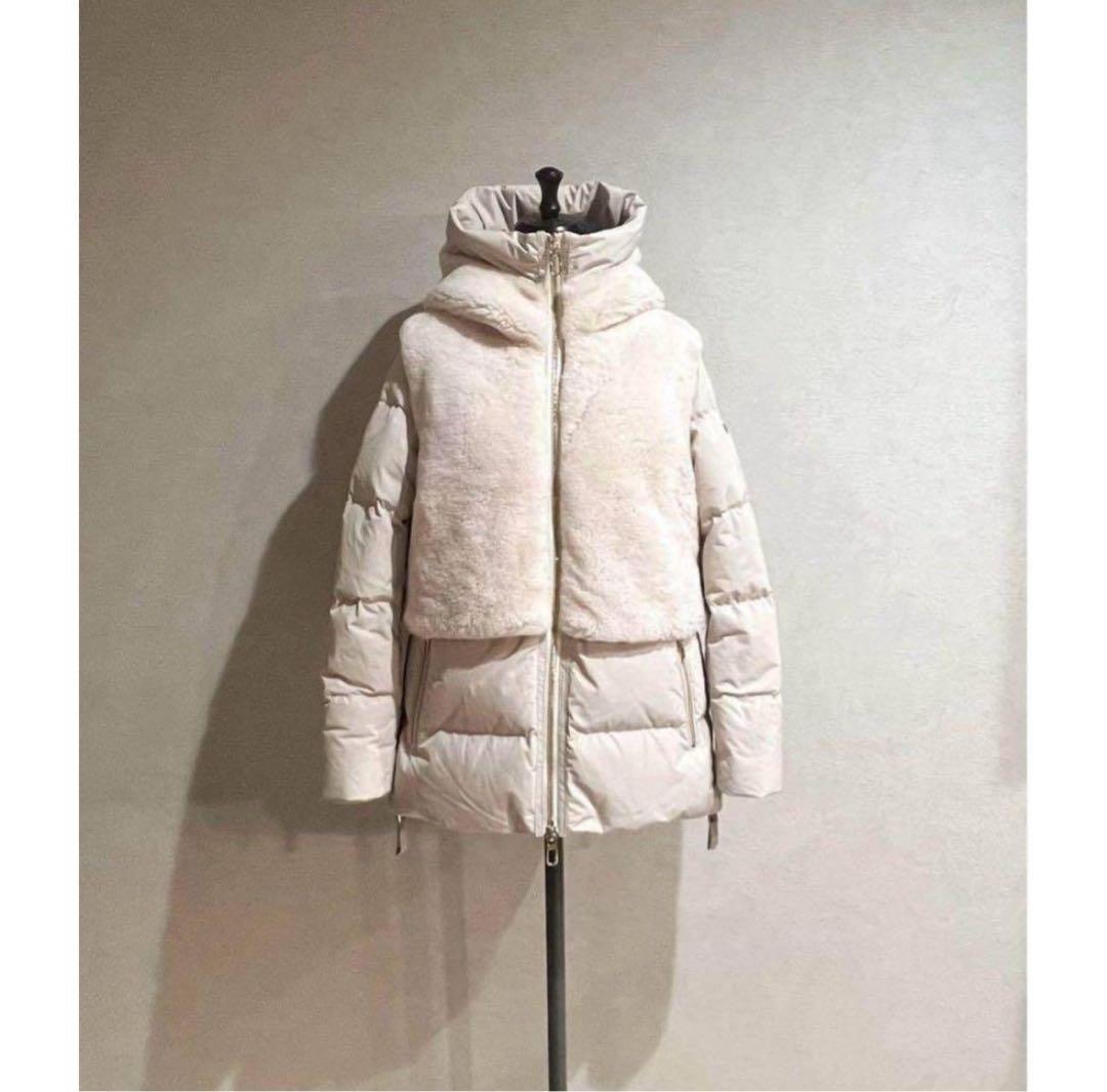 最終値下げDUNO デュノ187,000円 23A/Wムートンダウンコート