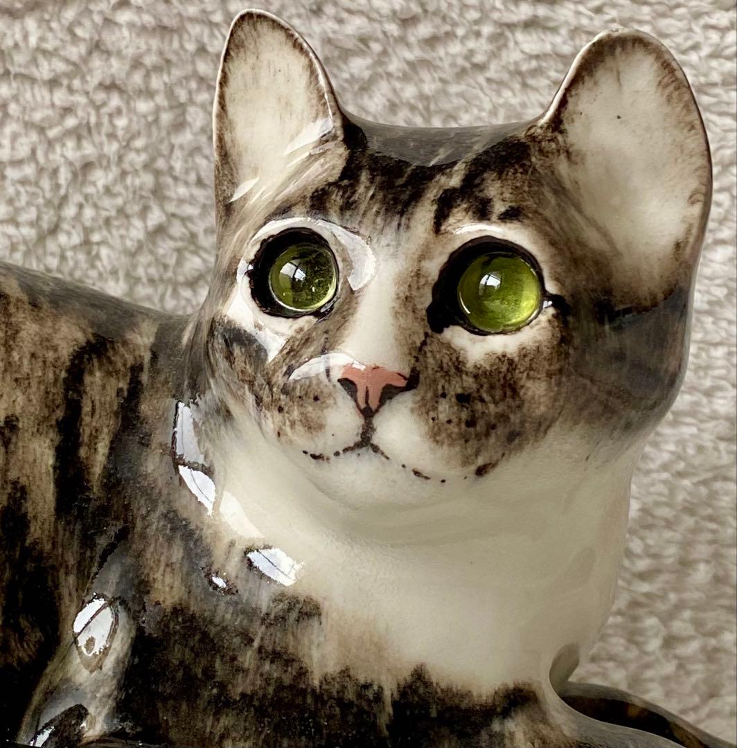 サイズ5 ウィンスタンレイキャット ケンジントンキャット 黄緑色の瞳 キジトラ猫