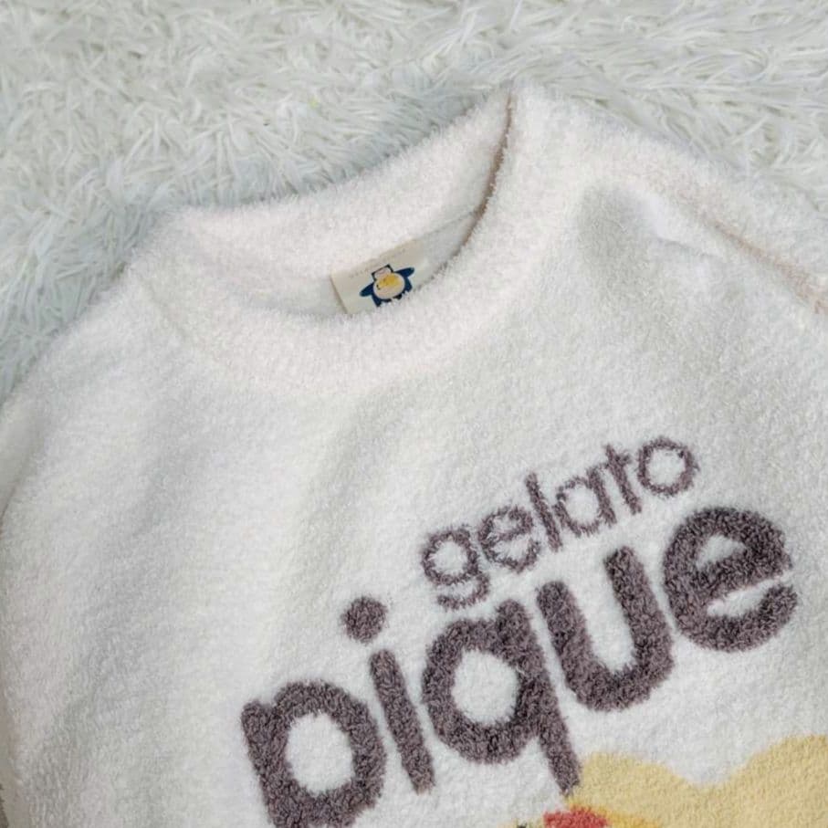 ジェラートピケ　ポケモンスリープ コラボ ピカチュウ 上下セット ルームウェア