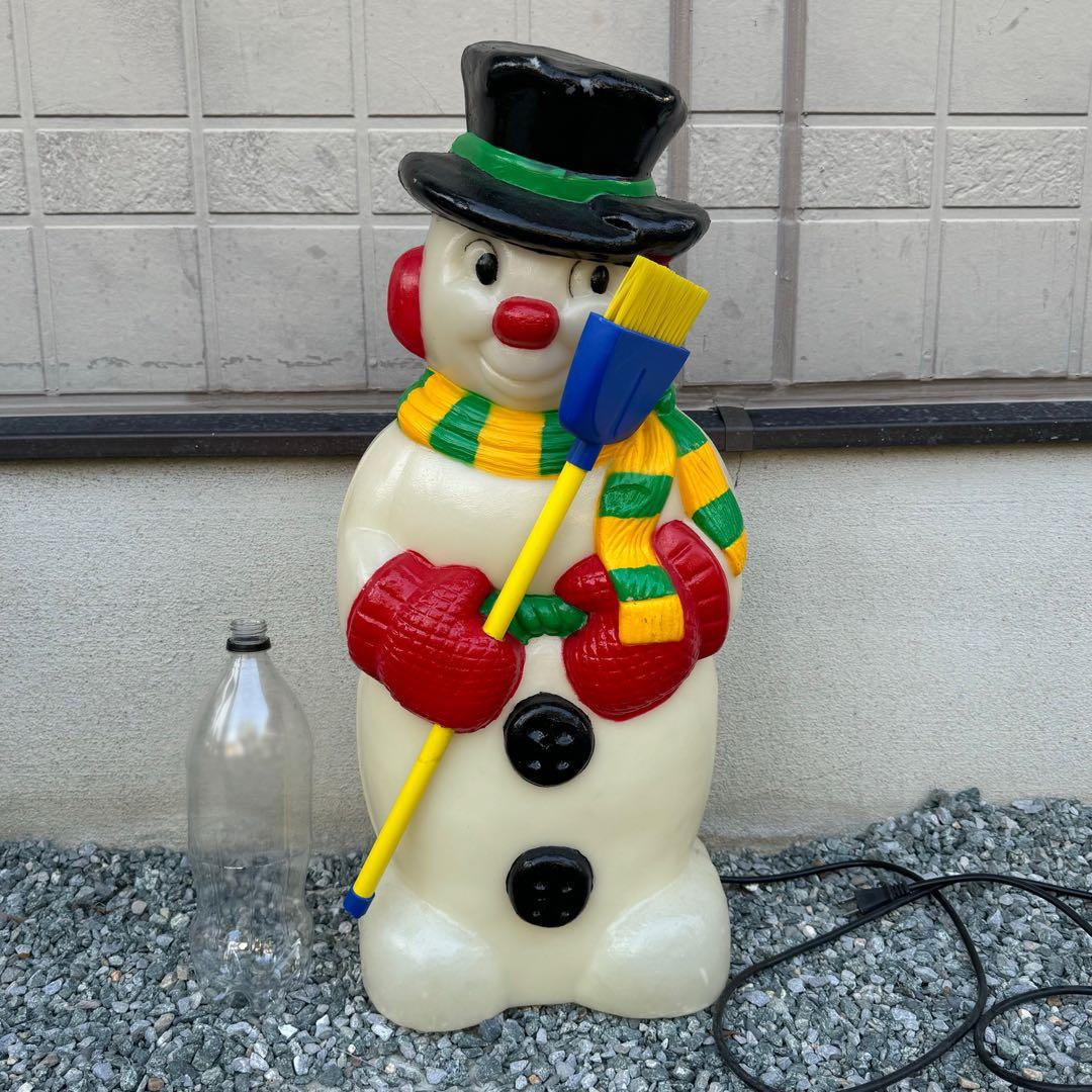 クリスマス　屋外スノーマンライト