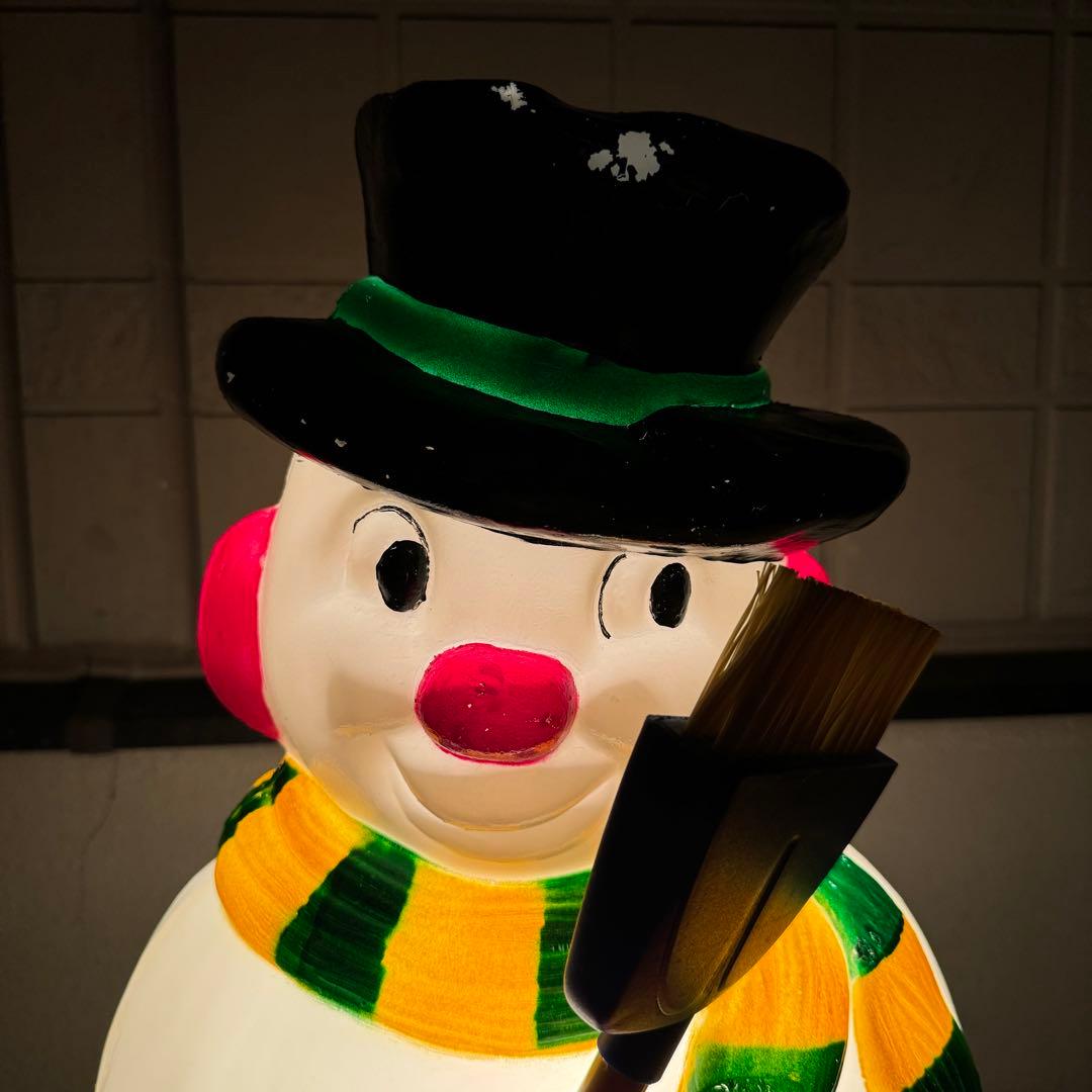 クリスマス　屋外スノーマンライト