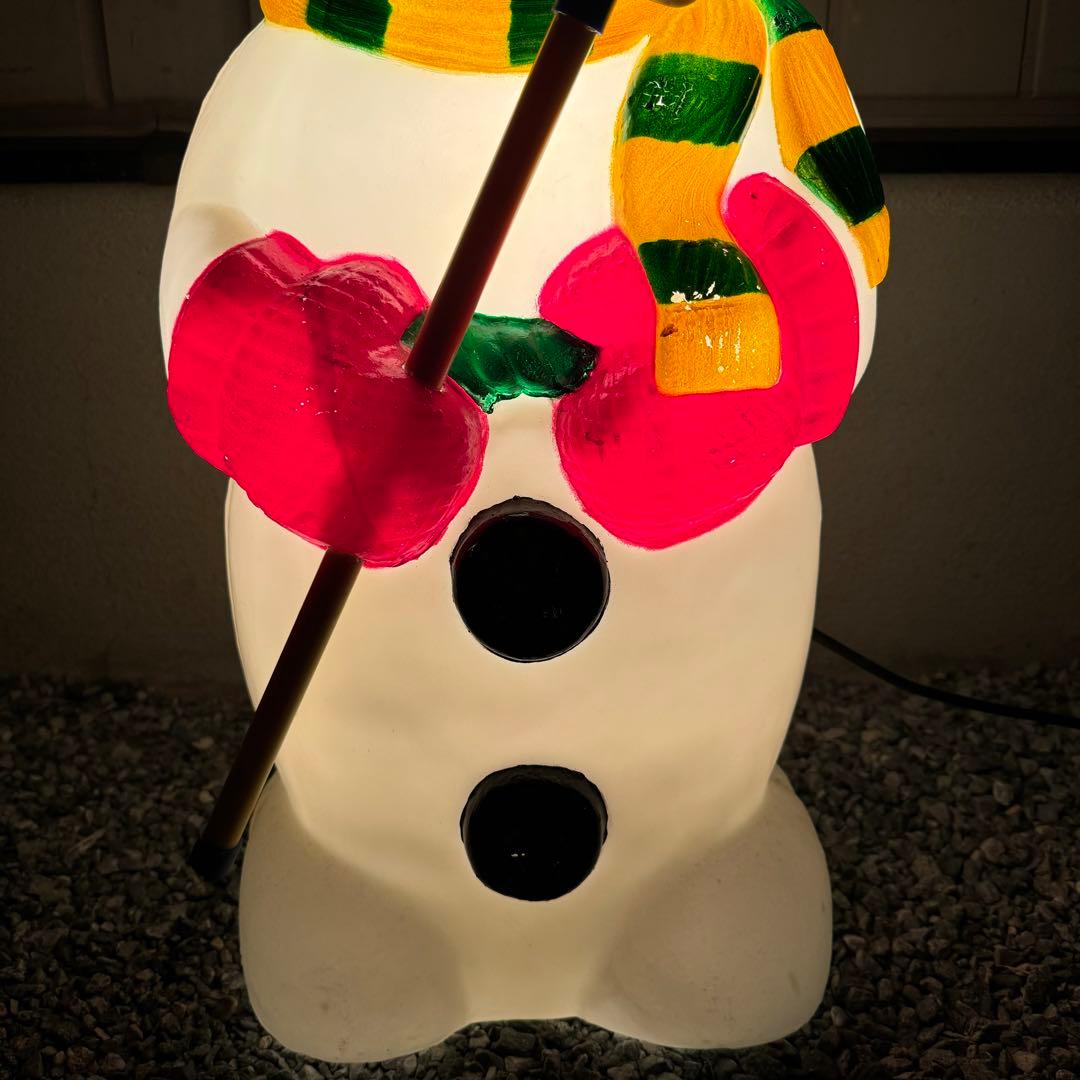 クリスマス　屋外スノーマンライト