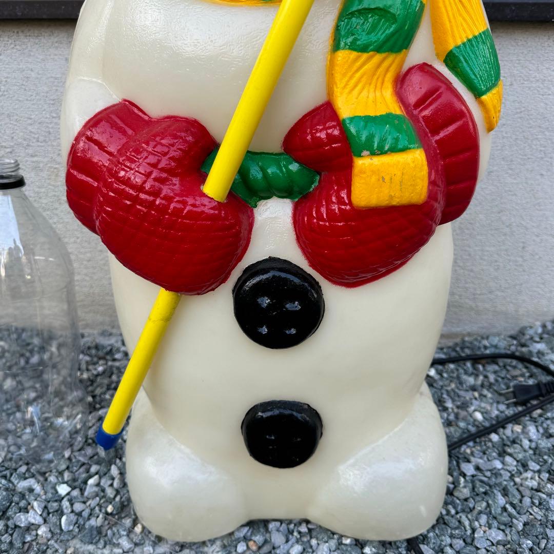 クリスマス　屋外スノーマンライト