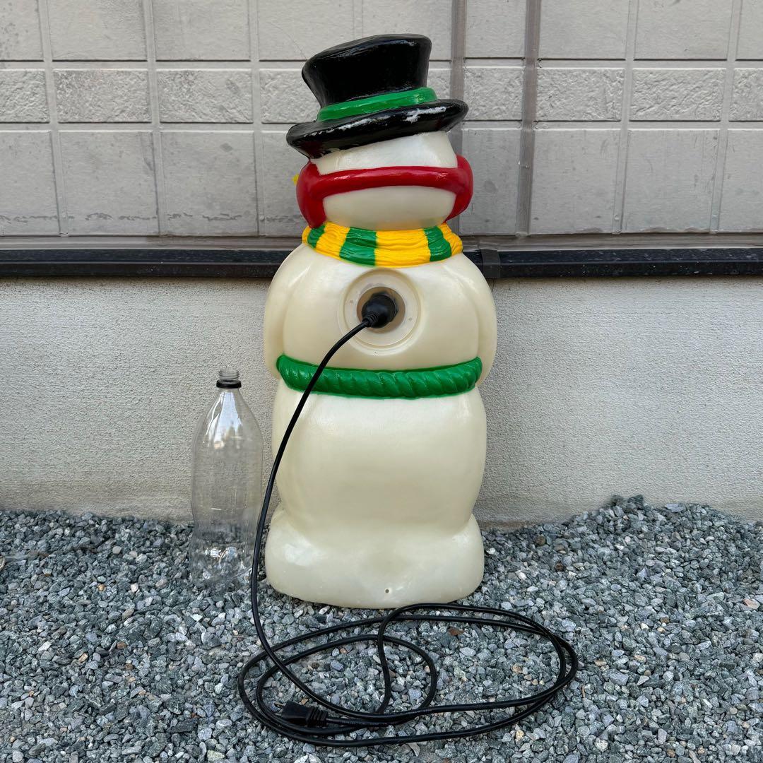 クリスマス　屋外スノーマンライト