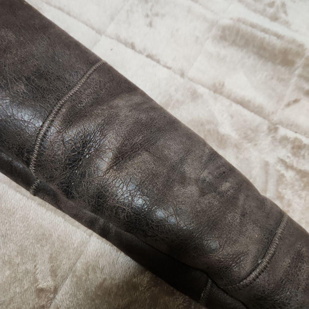 KARL DONOGHUE ムートン ダブルライダースジャケット