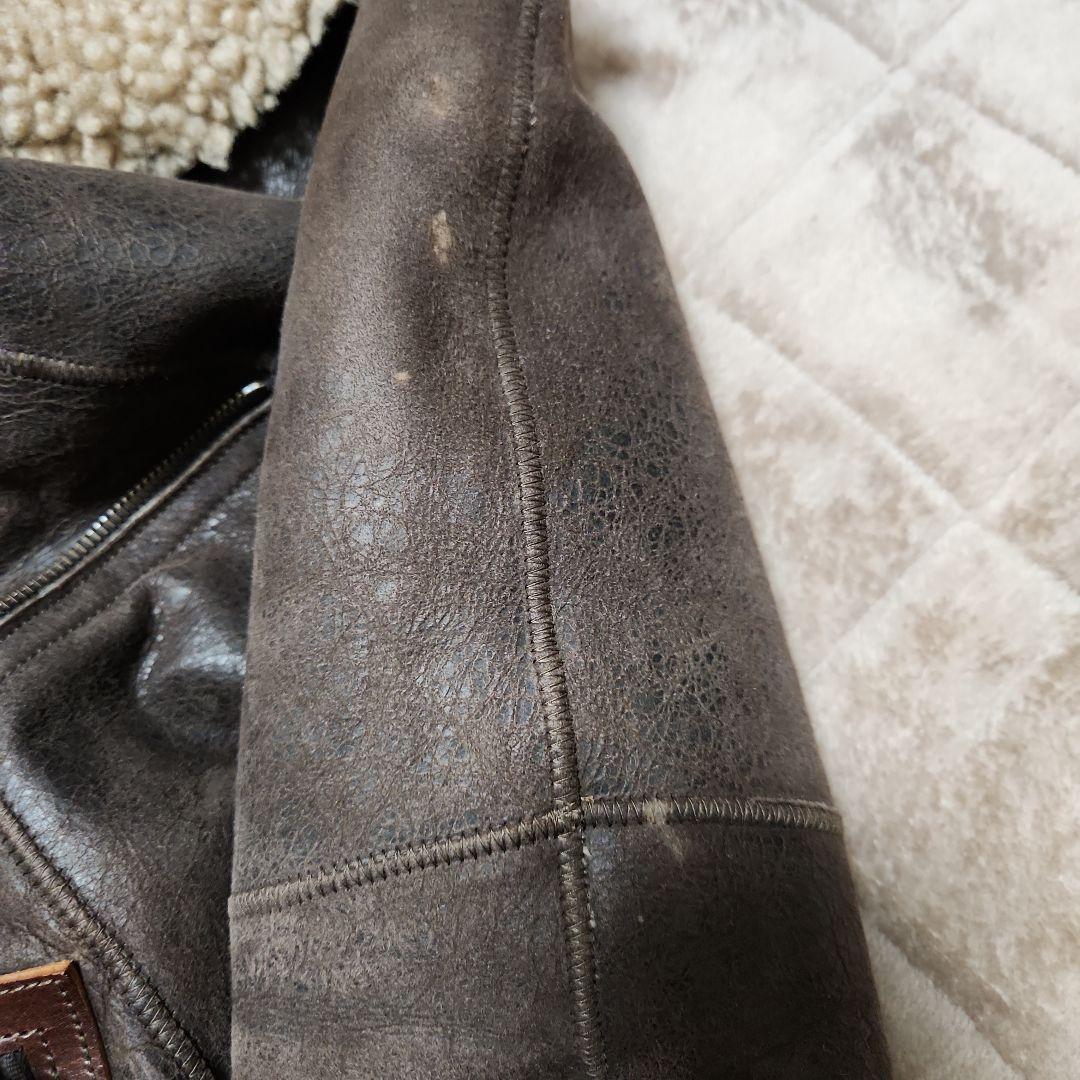 KARL DONOGHUE ムートン ダブルライダースジャケット