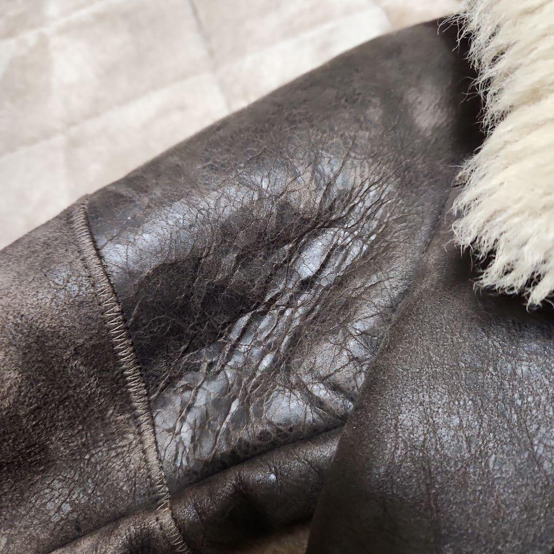 KARL DONOGHUE ムートン ダブルライダースジャケット