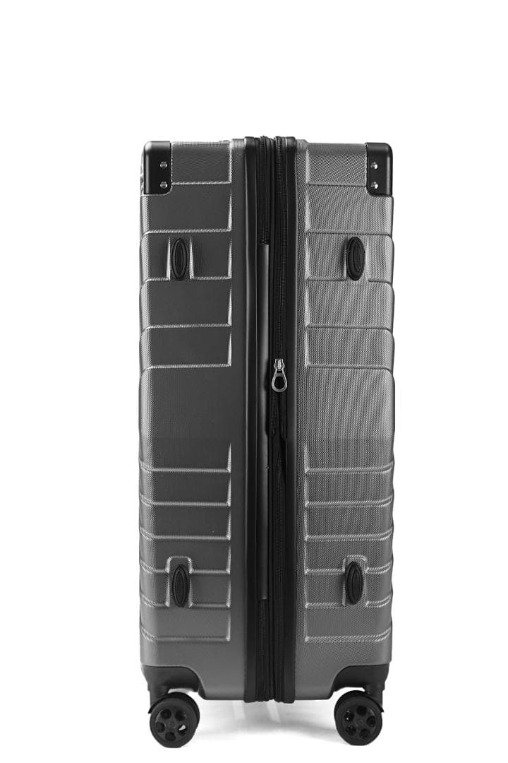 軽量Lサイズ　静音8輪　キャリーバッグ　スーツケース　キャリーケース　グレー