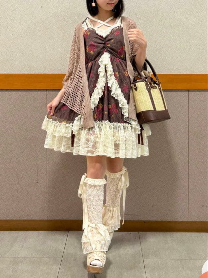 axes femme/花柄/レース/ワンピース/懐古シリーズ/平成