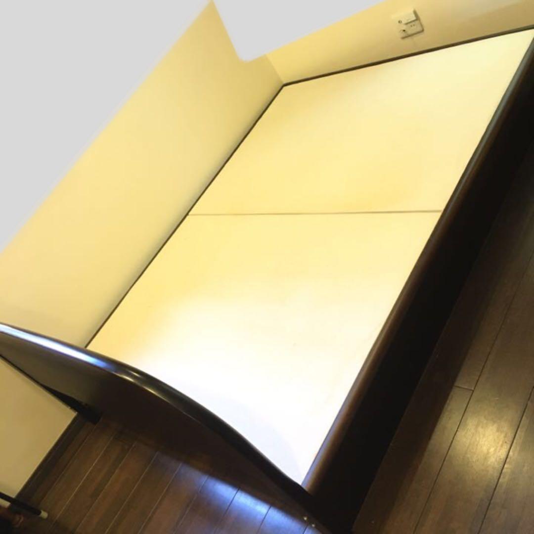 ベッドフレーム　セミダブル　ウォルナット？