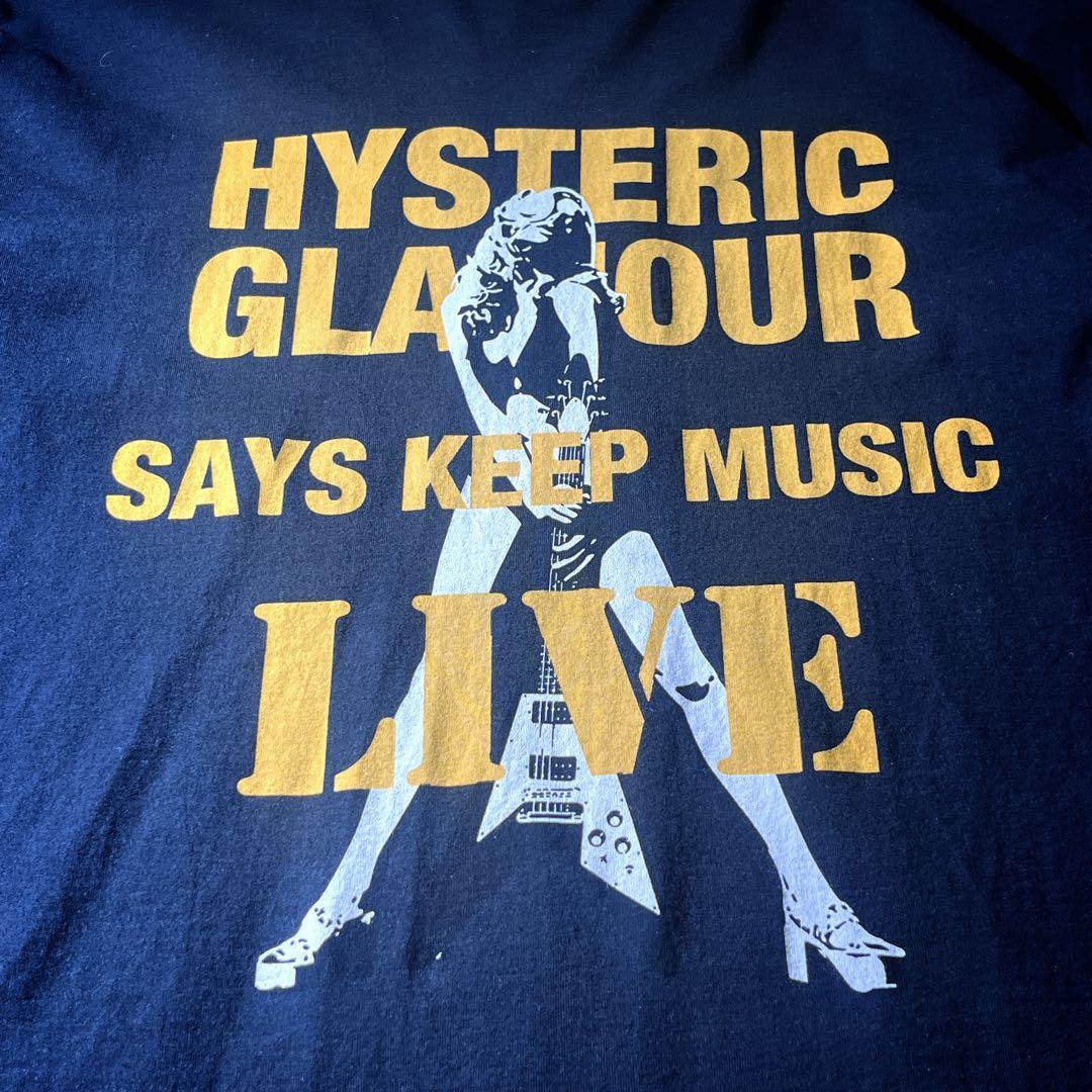 高年式新タグ　HYSTERIC GLAMOUR ヒスガール 長袖Tシャツ ギター