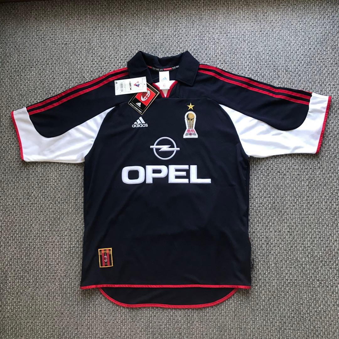 99-00(3rd)ACミラン　100周年記念ユニフォーム　半袖　デッドストック