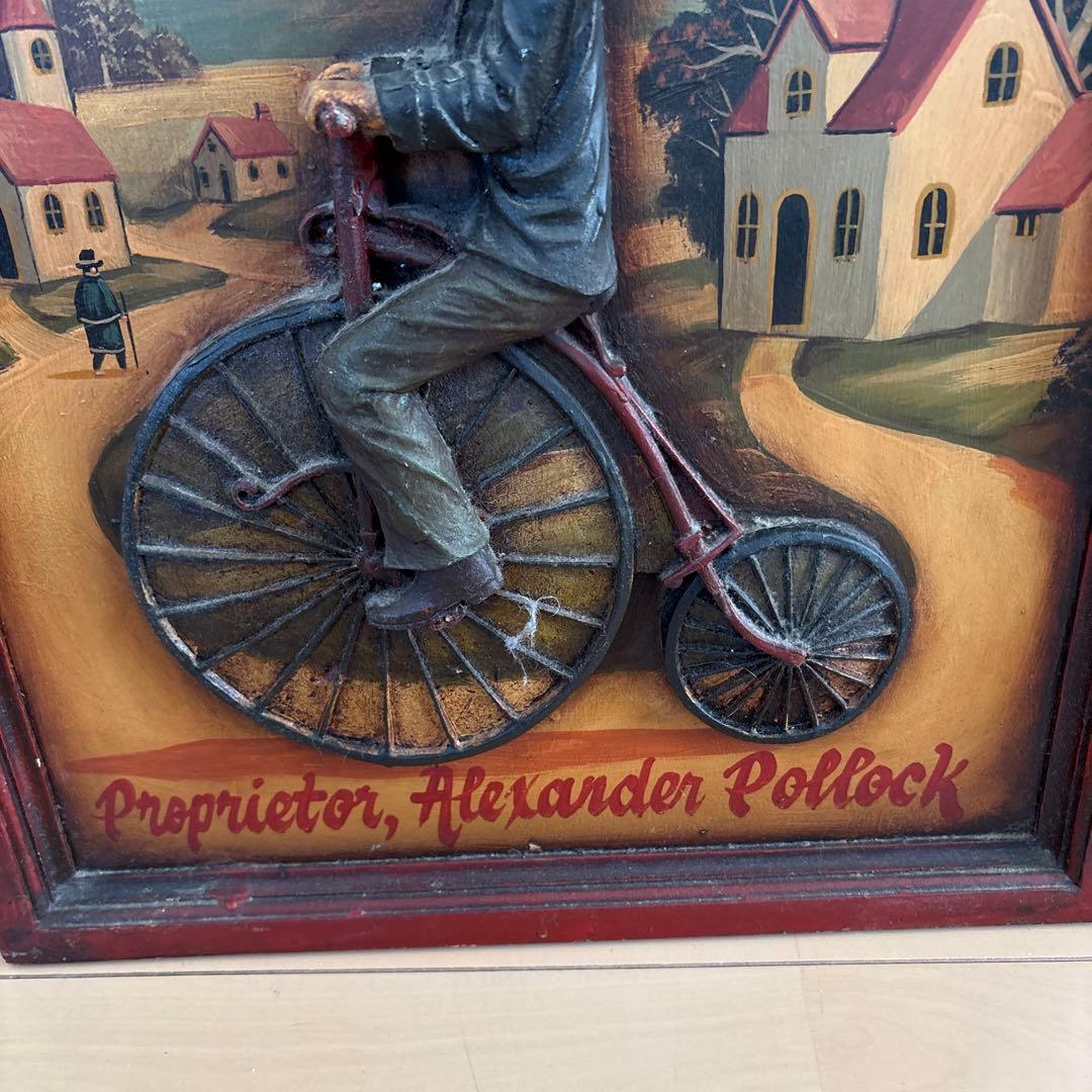 アンティーク雑貨 ハンドペイント ウォールサイン 木製 ウッドパネル 木製サイン