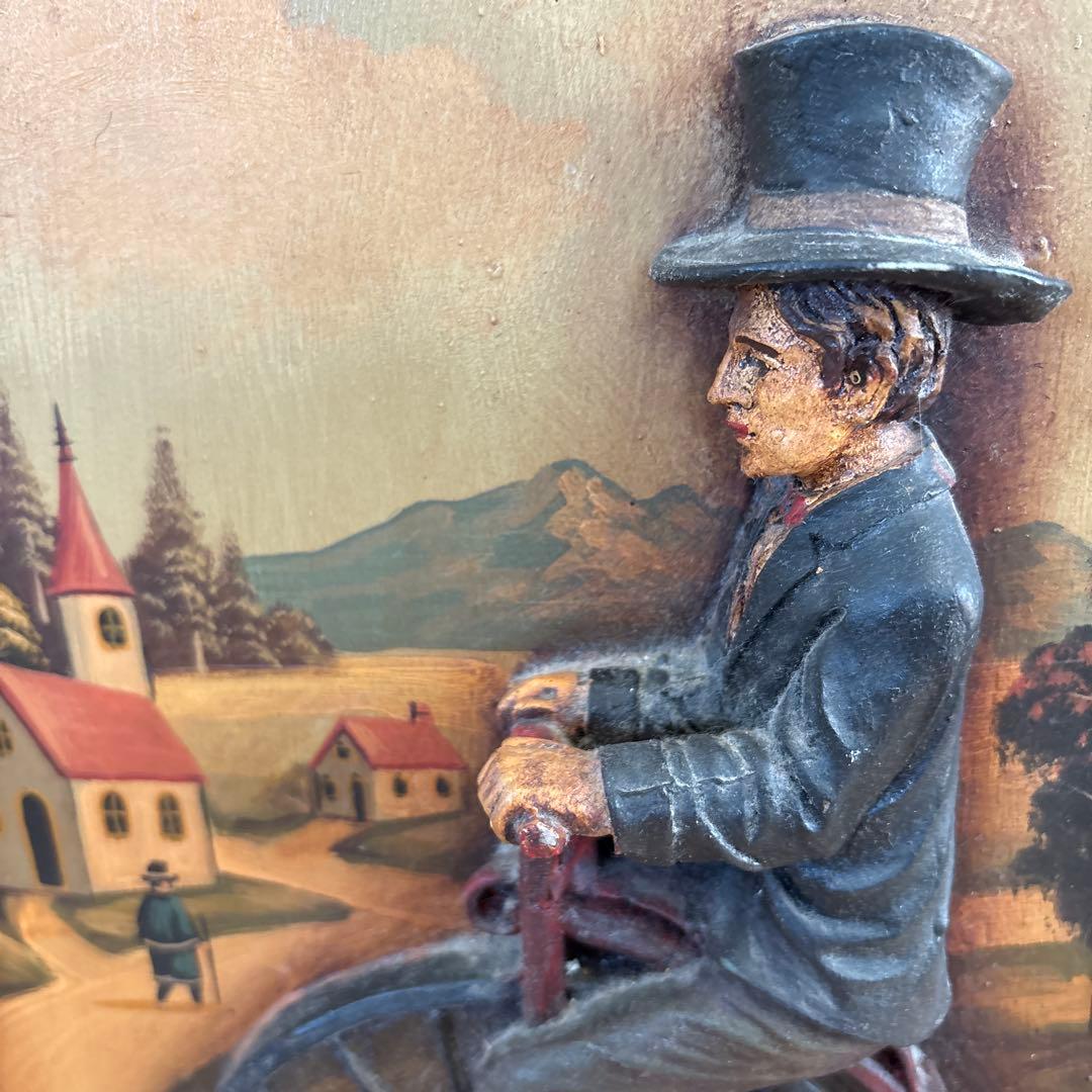 アンティーク雑貨 ハンドペイント ウォールサイン 木製 ウッドパネル 木製サイン