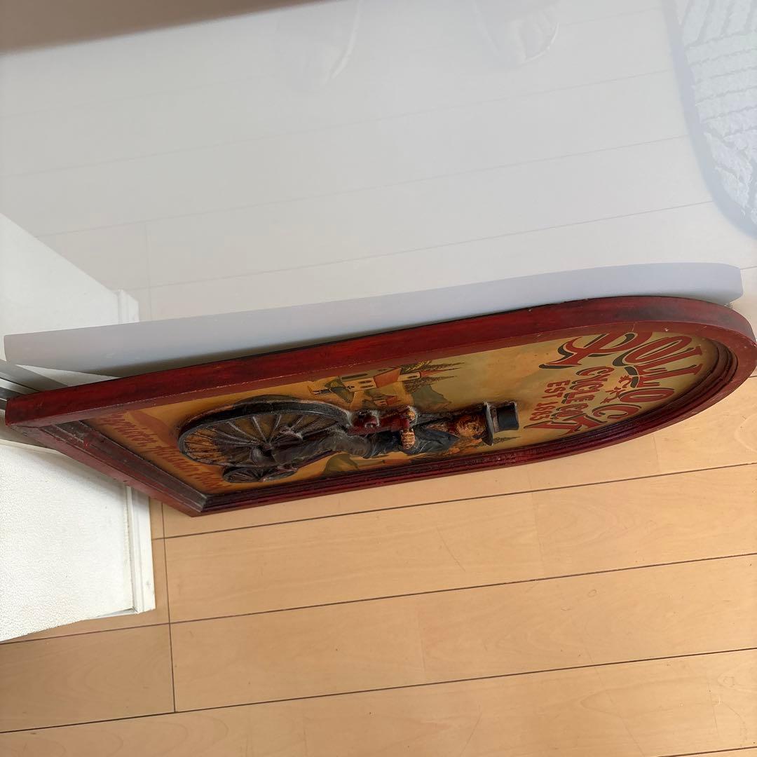 アンティーク雑貨 ハンドペイント ウォールサイン 木製 ウッドパネル 木製サイン