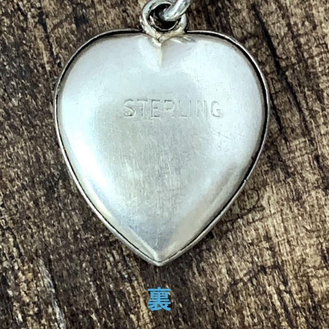 スウィートハートジュエリーイニシャル シルバー ヴィンテージネックレスNAVY1