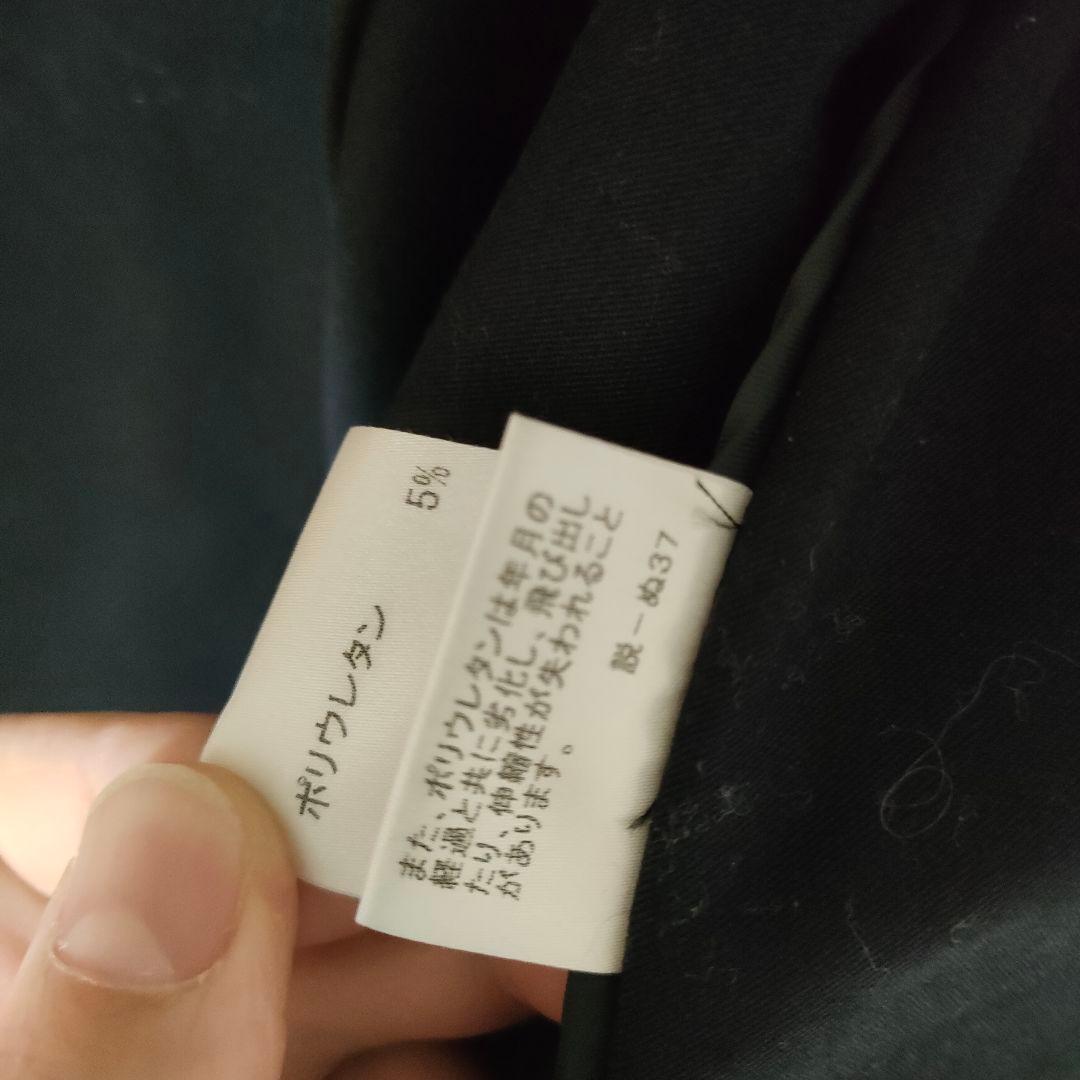 バーバリーブラックレーベル トレンチコート ミドル丈 黒 ブラック L チェック