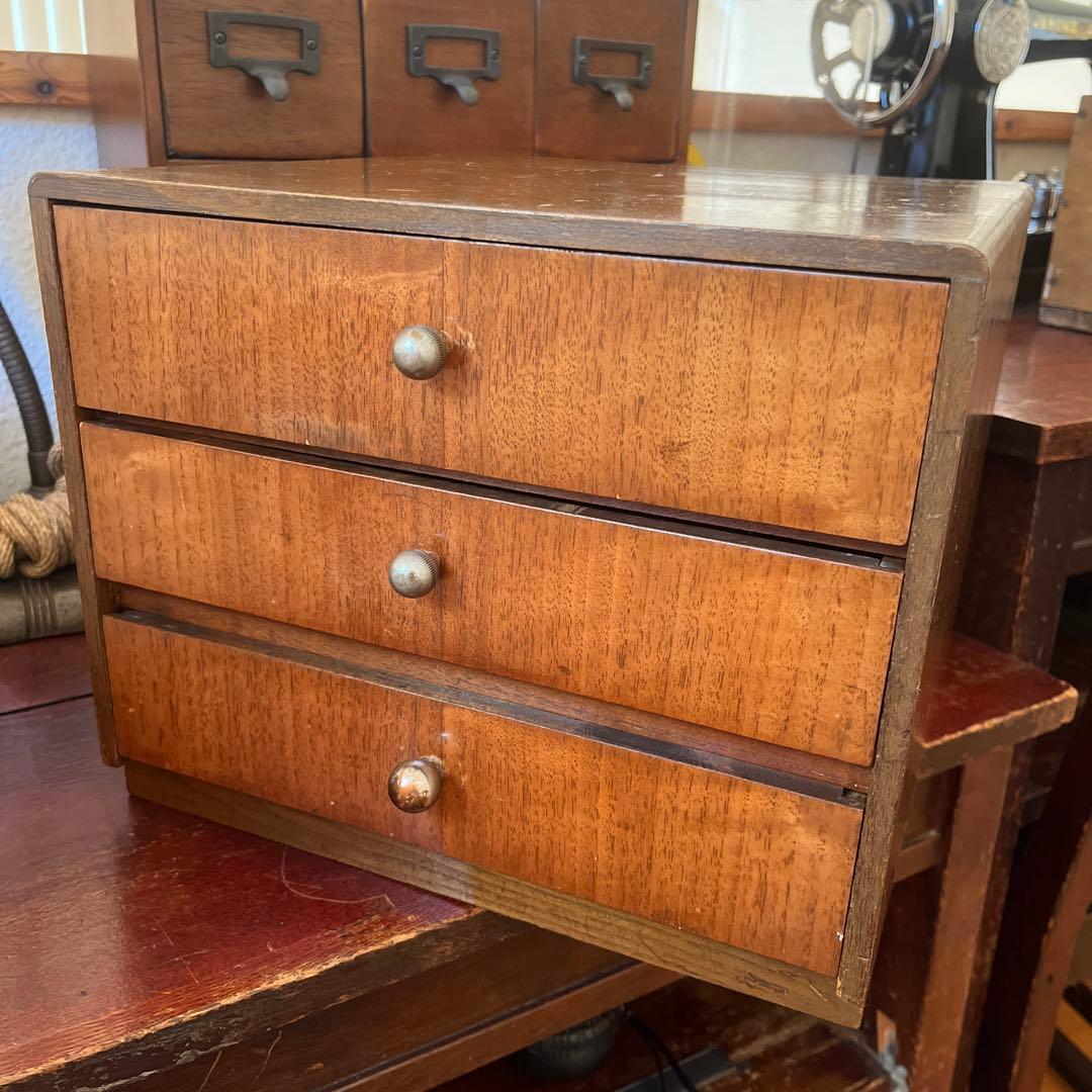 昭和レトロ　アンティーク　ヴィンテージ レターケース 小引き出し　小物入れ