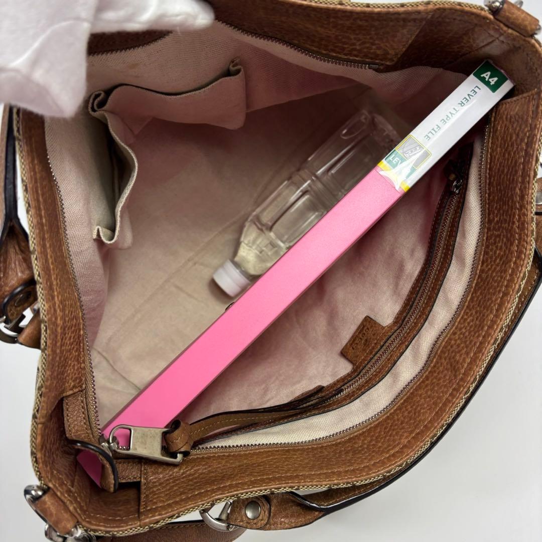 廃盤　GUCCI グッチ ミスGG キャンバス A4 2way バッグ