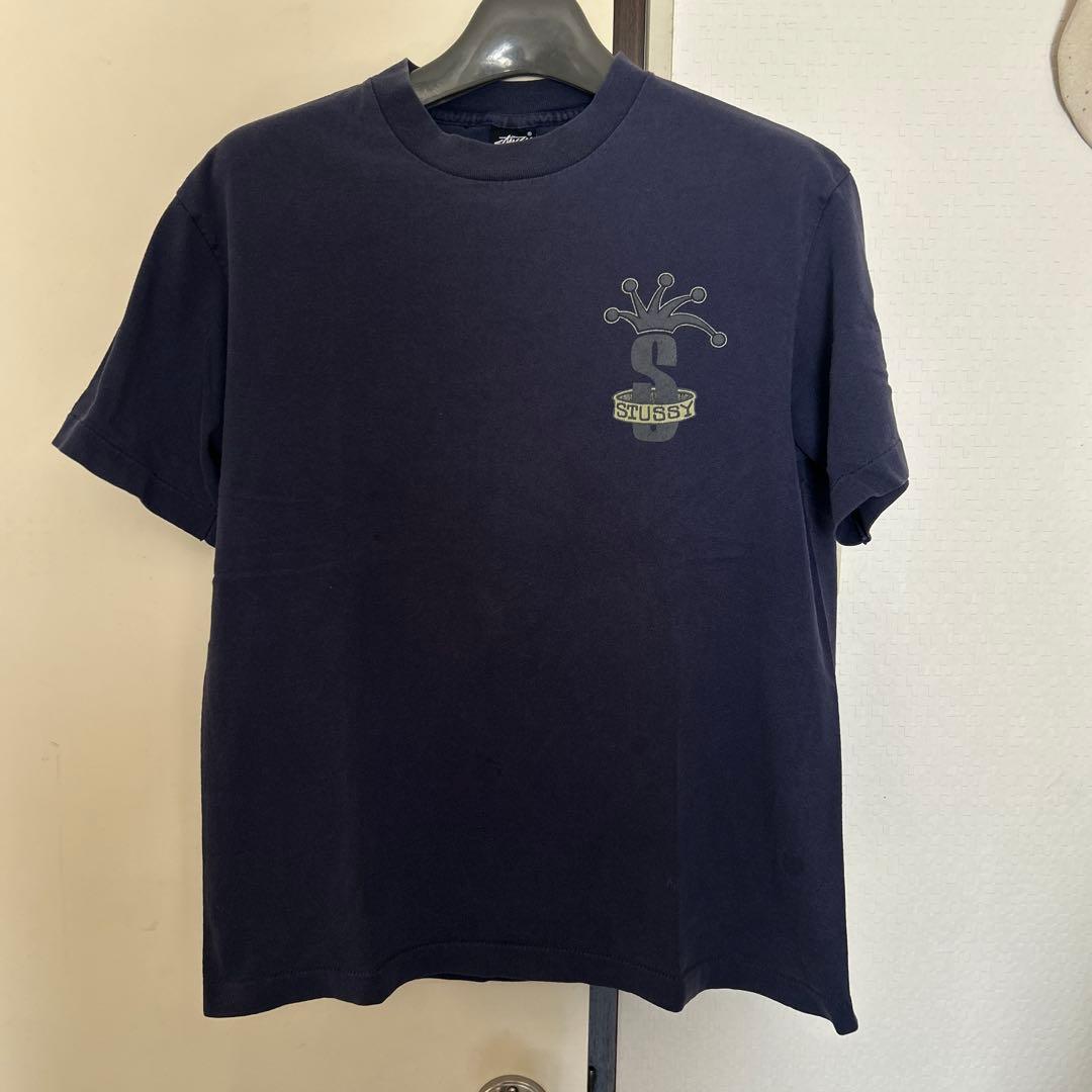 黒タグ レア Old Stussy オールド ステューシー Tシャツ Sクラウン