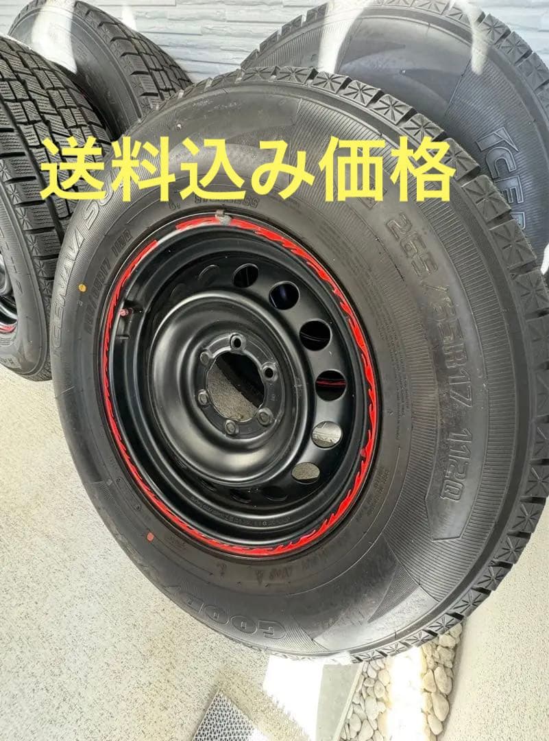 ハイラックス　純正鉄チン・グッドイヤー　スタッドレスタイヤ