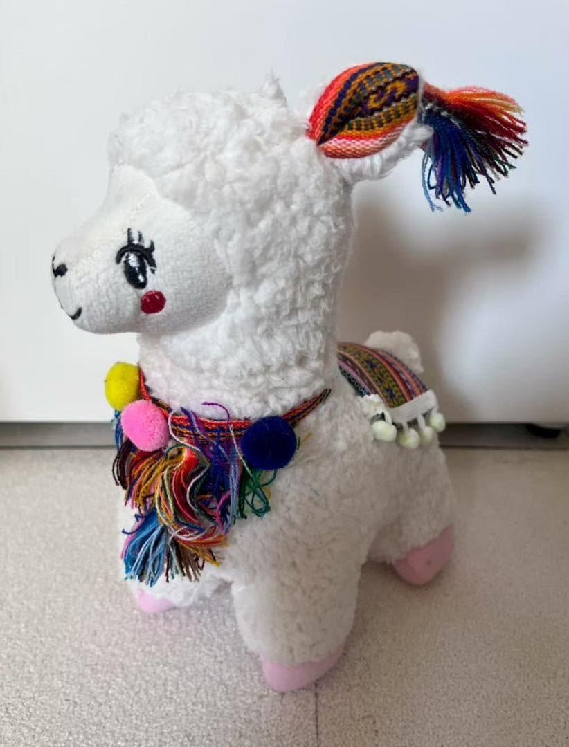 手作り アルパカ ぬいぐるみ　（ペルー製）