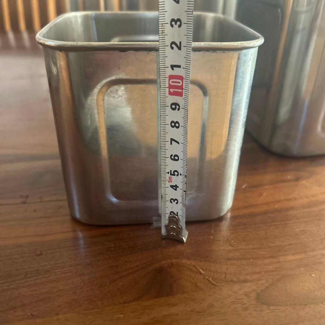 キッチン角ポット　5個セット 24.5㎝20㎝17㎝15.5㎝12.5㎝