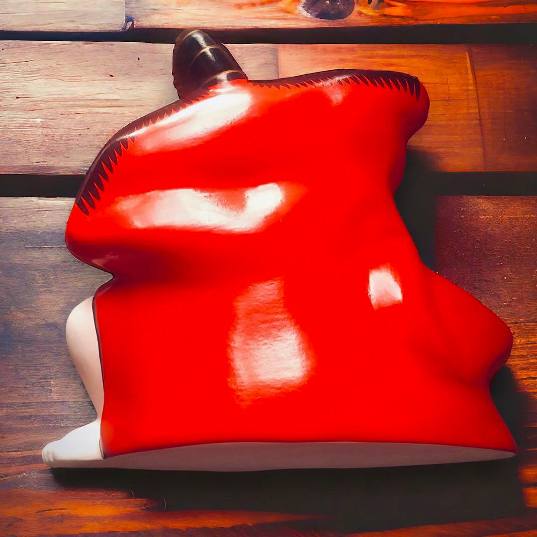 古玩 福島県 郷土玩具 堤人形 つゝみ人形 三番叟 土人形 芳賀強 伊達騒動