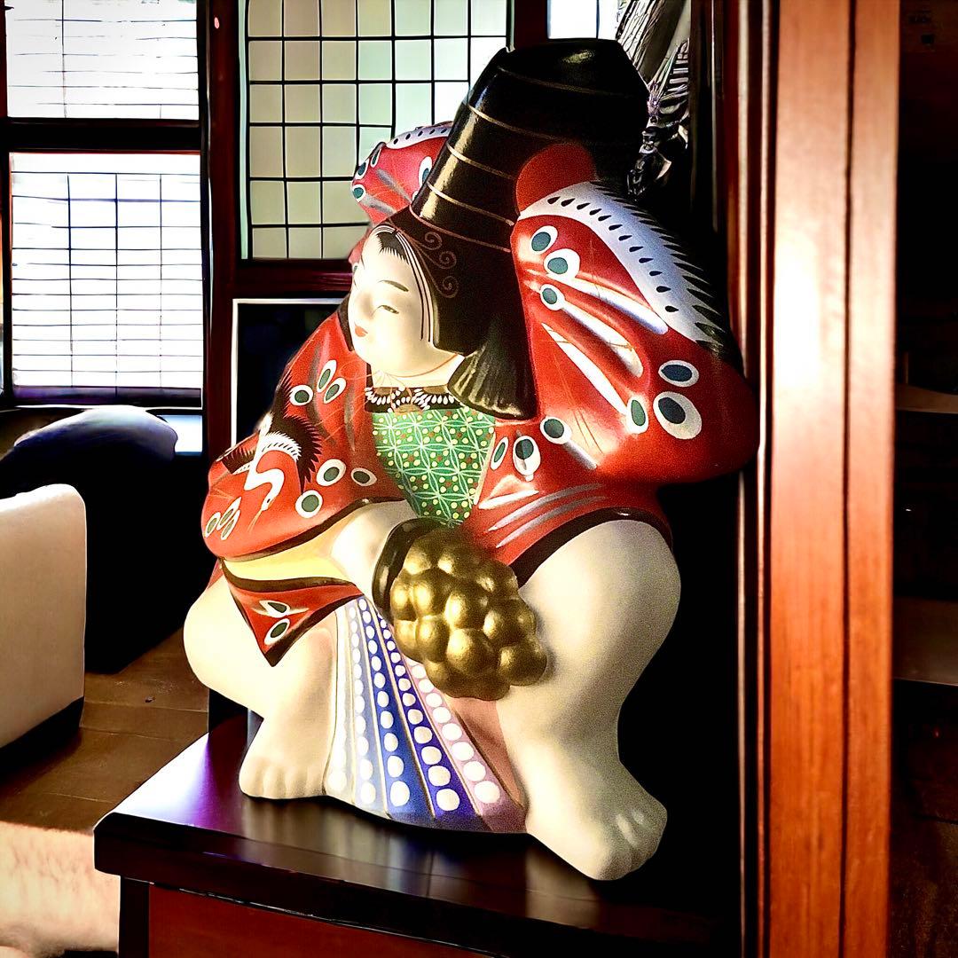 古玩 福島県 郷土玩具 堤人形 つゝみ人形 三番叟 土人形 芳賀強 伊達騒動