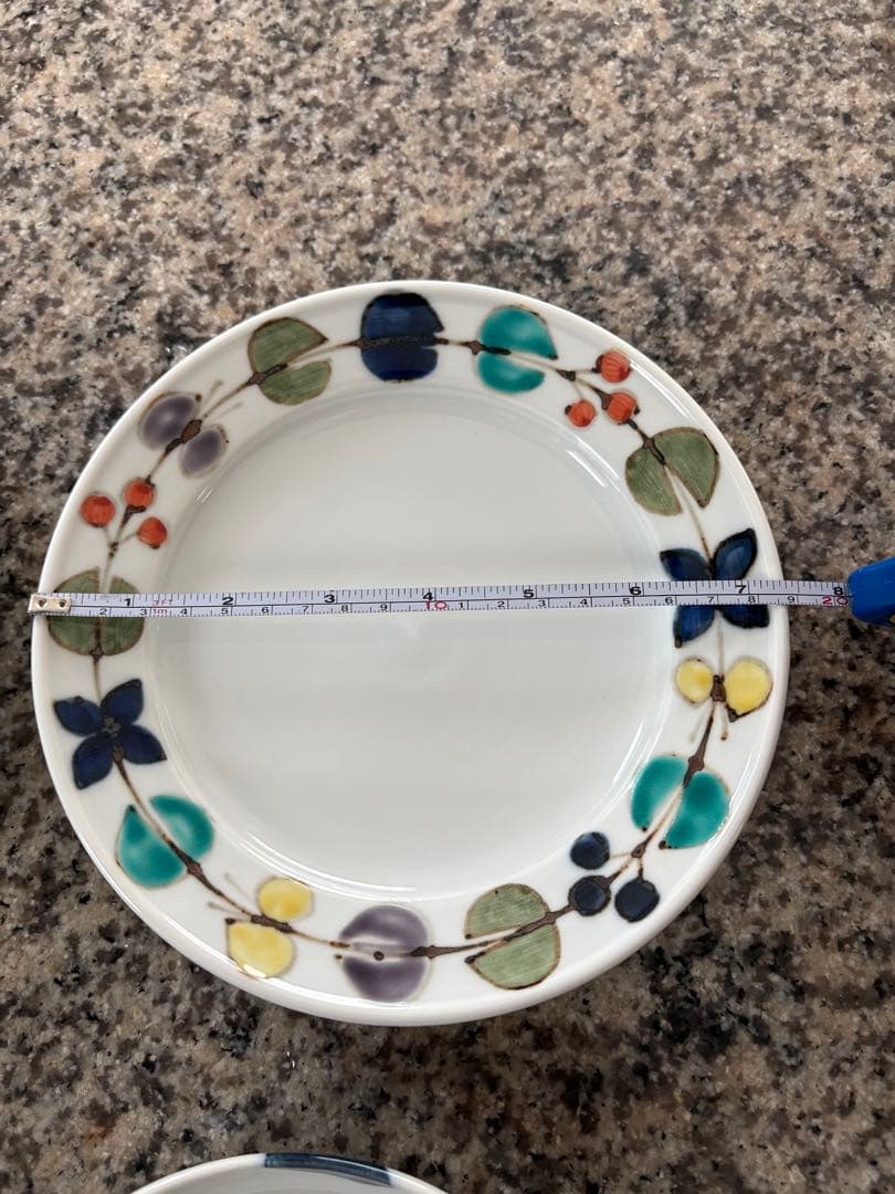 徳永遊心さん　九谷青窯　色絵繋ぎ2枚　そら豆2枚