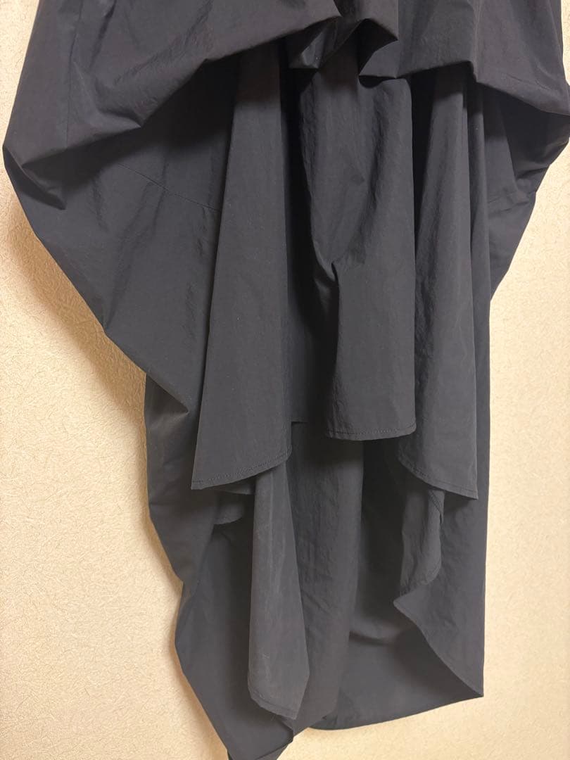 SEA TYPEWRITER DRAPE SKIRTドレープスカート/ ブラック