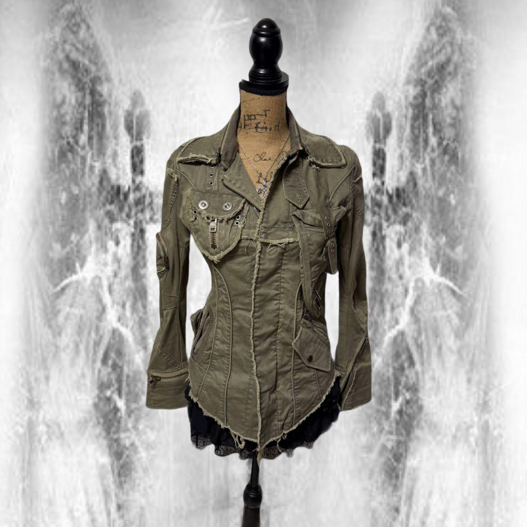 y2k 00s 平成 ギミック ミリタリージャケット