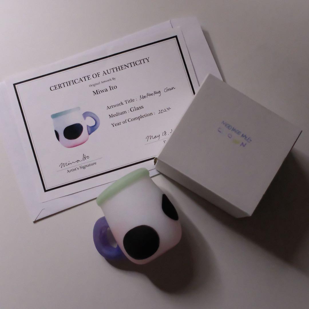 ⭐*︎様 作家miwa ito マグカップ　moo moo mag ガラス