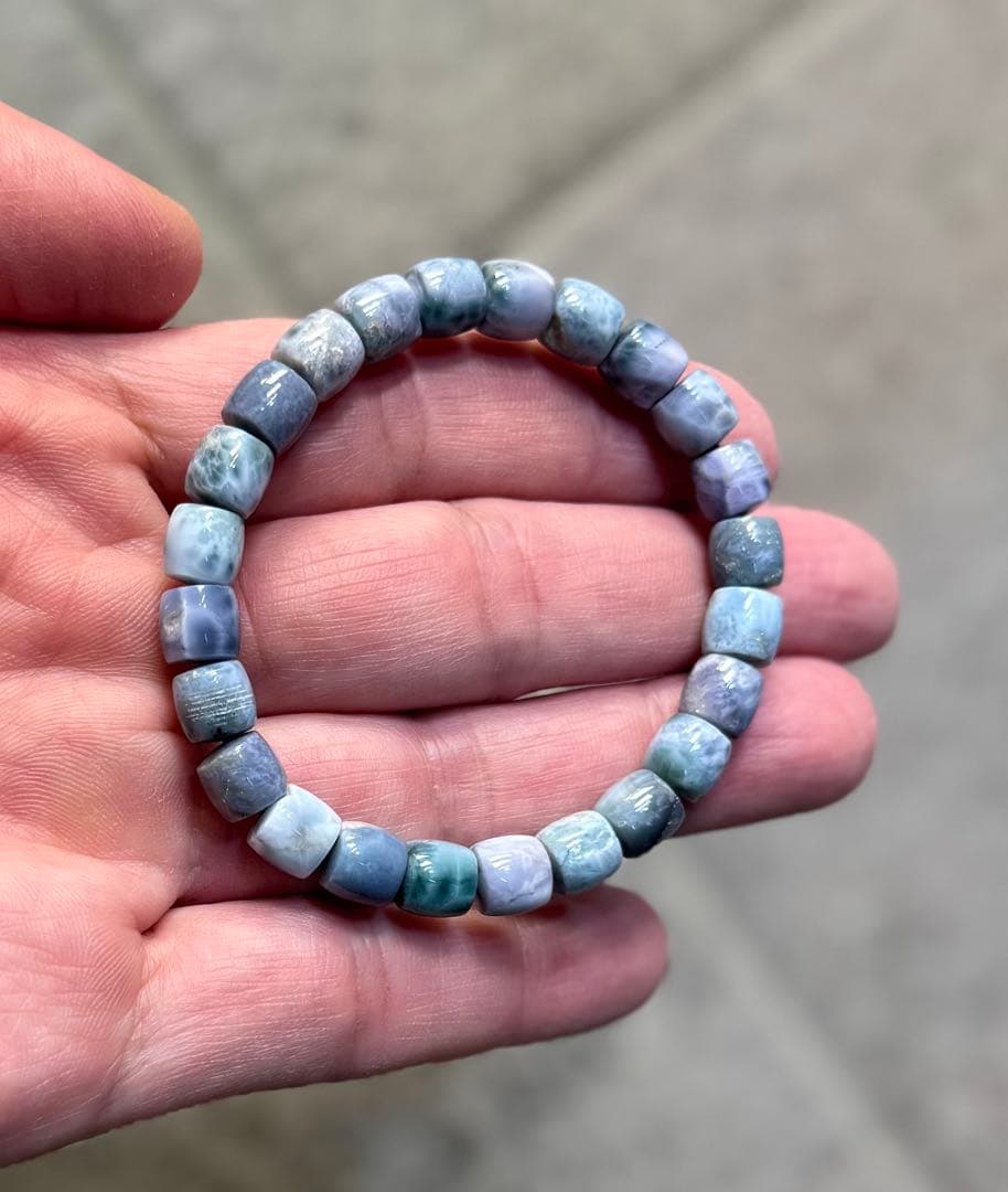 【希少】パープルラリマーブレスレット 8mm 大幅値引きセール