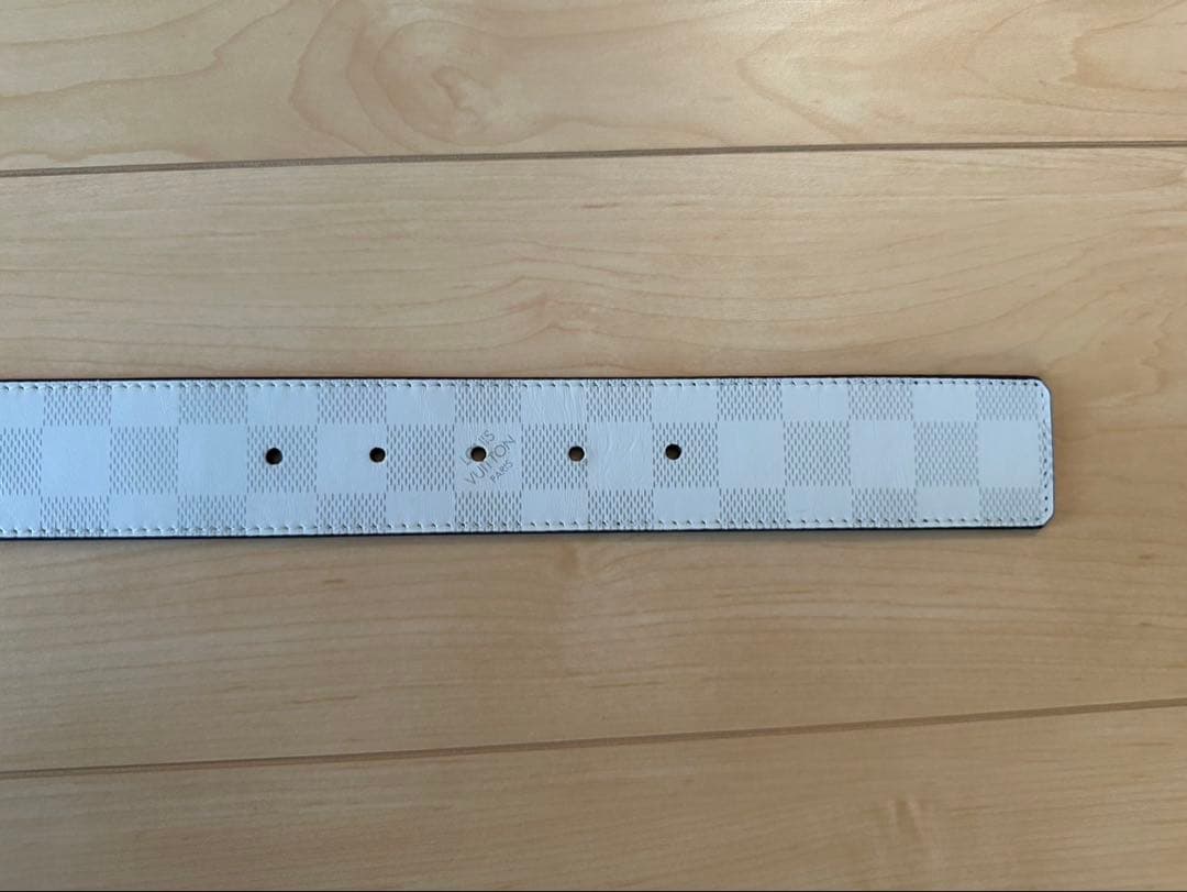 tm　新品同様　ルイヴィトン　メンズベルト　ダミエプリント　40MM