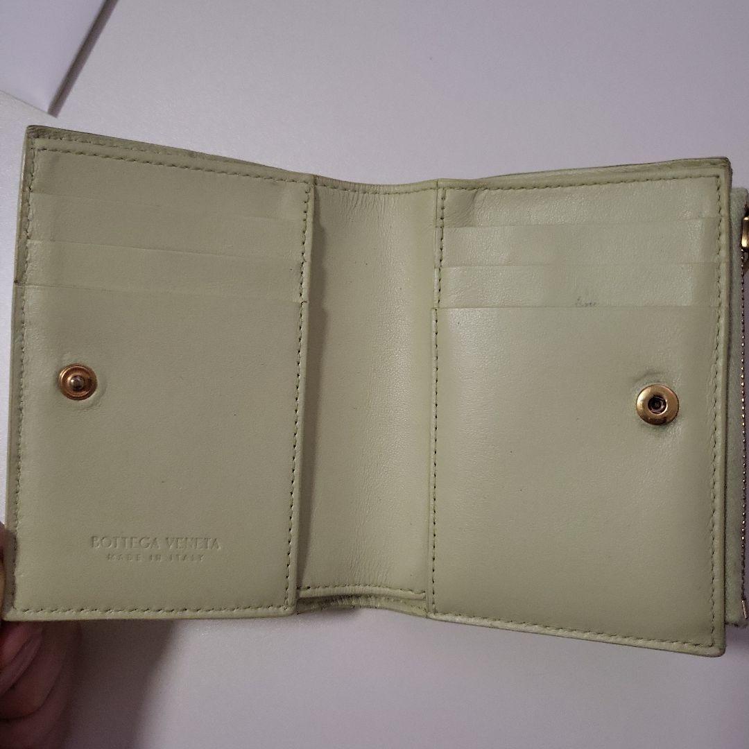 Bottega Veneta 二つ折り財布 ライトグリーン