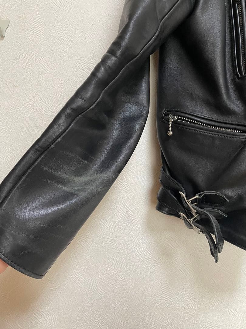 666 Leather Wear ダブルライダース Size 36