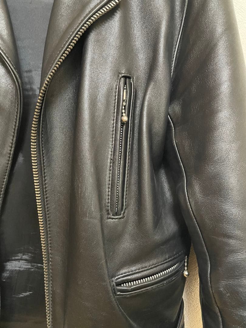 666 Leather Wear ダブルライダース Size 36