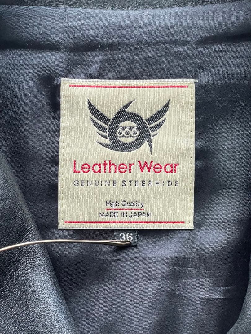 666 Leather Wear ダブルライダース Size 36