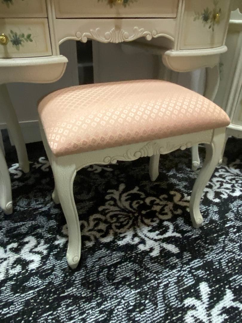 希少♦️ハンドペイント♦️ロココ アンティーク♦️コンソール キャビネット♦️送料込